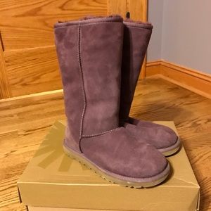 Tall purple Uggs